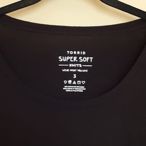 TORRID SUPER SOFT KNITS BLACK TOP PLUS SIZE 3